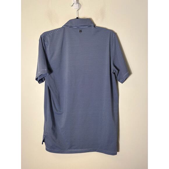 Men's Greyson Stans Short Sleeve Polo Dark Blue Sz S - Picture 2 of 2